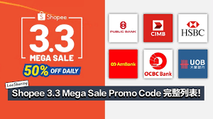 Mbb** to enjoy myr15 off, with a minimum spend of myr150 for maybank card holder applicable on every tuesday only. Shopee 3 3 Mega Sale Promo Code å®Œæ•´åˆ—è¡¨ è®©ä½ äº«æœ‰æ›´å¤šæŠ˜æ‰£ Leesharing