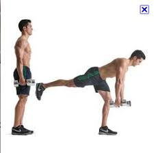 The kettlebell deadlift (this is technically the kettlebell romanian deadlift)is an extremely useful exercises that targets the back side of the lower body, helps get used to the kettlebell swing movement,strengthens the lower back lumbar muscles. Dumbbell Single Leg Romanian Deadlift Gezondheid En Fitness Fitness Gezond