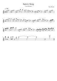 It usually serves as background music for places that are related to forests or woods. Saria S Song Sheet Music For Flute Solo Musescore Com