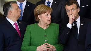 'russia is a big challenge for us' german chancellor merkel and french president macron said maintaining dialogue with russia was crucial for security in the european union. Macron Takes Election Dig At Merkel And Epp Over Hungary Euractiv Com