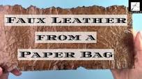 How to make FAUX LEATHER – EASY step-by-step tutorial for BEGINNERS