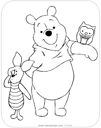 Winnie the pooh and piglet. Winnie The Pooh Piglet Coloring Pages Disneyclips Com