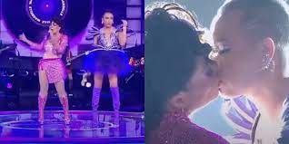 Video: Mabelle se da beso con participante de 'La Descarga'