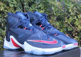 The first lebron james men's basketball shoe was released ahead of his rookie season with the cavs in 2003. Nike Lebron 13 Usa 807219 461 Release Date Sneakernews Com