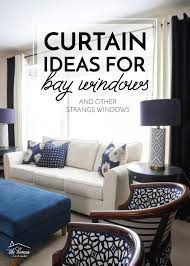 The bold type of designer may look for living room curtain ideas that include using electric blue, fuchsia, or lime green. Curtain Ideas For Bay Windows And Other Strange Arrangements The Homes I Have Made