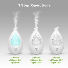 Essential Oil Diffuser Vava Aroma Diffuser With Unique Vase Design 8 Hour Cool Mist Ultrasonic Aromatherapy Humidifier Unique Vases Vase Design Aroma Diffuser