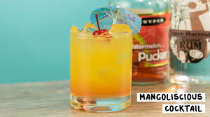 Mangolicious Cocktail Tipsy Bartender Recipe Frozen Drinks Alcohol Candy Cocktails Cocktails