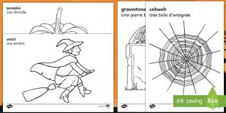 The spruce / kelly miller halloween coloring pages can be fun for younger kids, older kids, and even adults. Halloween Colouring Pages English French