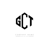 GCT letter logo design with polygon shape. GCT polygon and ...
