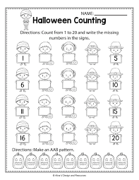 Halloween Counting Math Worksheets And Activities For Preschool Kindergarten And 1st Gr Halloween Worksheets Preschool Halloween Counting Halloween Worksheets
