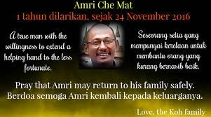 Mat was a foreign exchange trader, a husband and father to four minor children. Today Is One Year Since Amri Was Taken Everybody Loves Raymond Koh Facebook