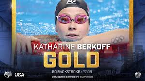 The backstroke sprint QUEEN 👑 #AQUASingapore2025