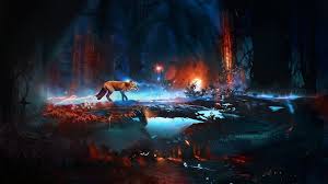 Red Fox Art Wallpaper On Wallpaper 1080p Hd Fox Art Red Fox Art Fox Fantasy