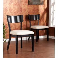 Sei Paolo Dining Side Chair In Black With Cream Cushion Seat Bc5897 Set Of 2 Side Chairs Dining Dining Chairs Dining Chair Set