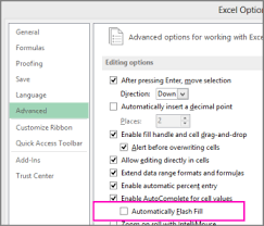 Feb 03, 2005 · you have to make sure you have borders in which you can fill. Enable Flash Fill In Excel