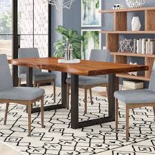 You Ll Love The Linde Dining Table At Wayfair Great Deals On All Furniture Product Dining Table In Kitchen Interior Design Dining Room Live Edge Dining Table