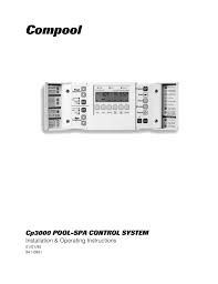 The system ships with the jumper connected between aux vlv cntrl and. Compool Pentair Compool Cp3000 Pool Spa Control System Installation And Operating Instruction Manualzz