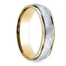 Two Toned Platinum Yellow Gold Swirl Men S Wedding Band Men S Wedding Ring Wedding Rings Mens Wedding Rings