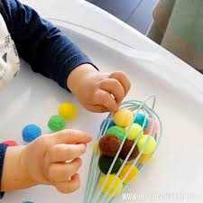 Ocean animals have always been a favorite subject to create sensory bins with. Kitchen Whisk Baby Fine Motor Skills Sensory Activity Hello Wonderful
