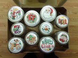 Add an extra touch to a gift of homemade goodies with these stitched jar toppers. Christmas Cross Stitch Jar Lid Toppers Found In Google Images Christmas Cross Stitch Cross Stitch Patterns Christmas Christmas Mason Jars
