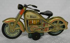 Rare Vintage 1950 S T N Nomura Japan Tin Friction Venus Motorcycle Toy Vintage Toys Tin Toys Toy Motorcycles