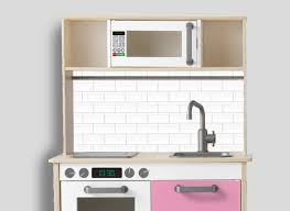 This toy kitchen has both a realistic tap and a sink. Duktig Oven Decals With Clock For Ikea Duktig Play Kitchen Etsy