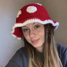 Mushroom Color Crochet Hat