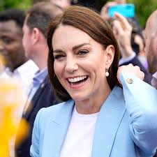 Kate Middleton Dons Chic Periwinkle Blouse And Skinny Jeans For Prince  Louis' First Royal Engagement