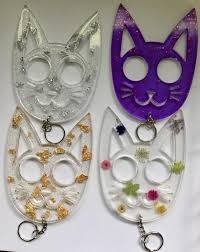 These cute wild kat keychains are a great self defense weapon that are stylish and women don't mind carrying them. Pin On Keychains