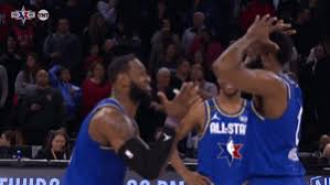 Trending Gif Happy Fun Basketball Nba Excited James Harden Team Lebron Nba All Star 2020 2020 Nba All Star Lebr James Harden Gif James Harden James Harden Team