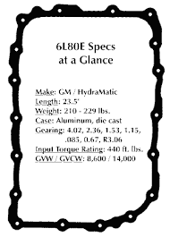 the novak guide to the gm 6l80 automatic transmission