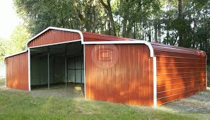 42x21 Horse Barn Regular Roof Style Enclosed Barn Building