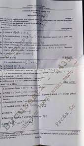 Varianta extrasă la matematică m_tehnologic, sesiunea iunie iulie varianta 1. Subiecte Bac Matematica 2020 Rezolvarea In Direct Pe Libertatea Libertatea