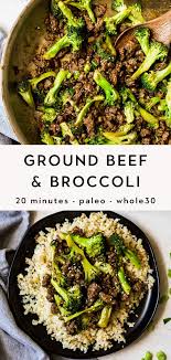 Stir Fry Ground Beef And Broccoli Keto Paleo Whole30 Recipe Dinner With Ground Beef Healthy Ground Beef Ground Beef Recipes For Dinner