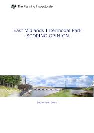East Midlands Intermodal Park SCOPING OPINION