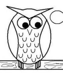 Simple Drawing Silly Owl Yahoo Image Search Results Animaux Geometrique Dessin Coloriage