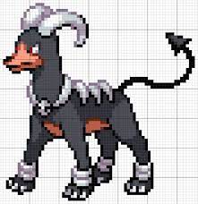 Houndoom Pixel Art Pokemon Pixel Art Pattern Pixel Art