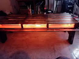 Led light coffee table should always look refreshing, unique and elegant, as that is where you would sit for a fresh cup of coffee and feel rejuvenated. Pallet Coffee Table With Lights Palletfurniture