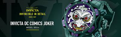 A defining villain in the dc universe since 1940, the joker is a true comic icon and cultural phenomenon. Amazon Com Invicta Men S Dc Comics Joker 52 5mm Stainless Steel Chronograph Quartz Watch Green Model 30124 Watches