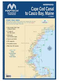 Maptech Waterproof Chartbook Cape Cod Canal To Casco Bay Maine
