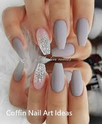 20 Trendy Coffin Nail Art Designs 2 Diy Nails Manicure Matte Nails Design Cute Acrylic Nails