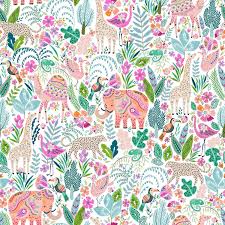 Jillson Roberts Bulk Gift Wrap Henna Jungle Retro Wallpaper Gift Wrapping Wrapping Paper Rolls