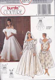 Sewing Pattern Burda 4815 Couture Out Of Print Wedding Bridal Etsy Bridal Dress Patterns Sewing Wedding Dress Wedding Dress Patterns