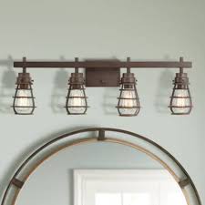 Bendlin 31 Wide Oil Rubbed Bronze 4 Light Led Bath Light 35f28 Lamps Plus Oil Rubbed Bronze Light Fixtures Bathroom Light Fixtures Bath Light