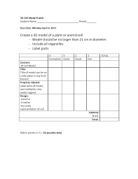 Check spelling or type a new query. Cell Model Rubric Cell Model 3d Cell Model Animal Cells Model