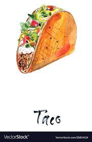 Check spelling or type a new query. Mexican Taco With Meat And Vegetables Watercolor Vector Illustration Download A Free Preview Or High Qua Vegetables Vector Hot Chocolate Vector Mexican Tacos