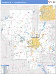 Explore oklahoma, oklahoma zip code map, city & area code information, demographic, social and economic profile. Wall Maps Of Tulsa Metro Area Oklahoma
