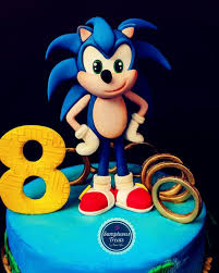 Sonic The Hedgehog Cake Topper Sonic Sonicthehedgehog Sonicthemecake Nintendo Customcakes Fondantcakes Sonic The Hedgehog Cake Hedgehog Cake Sonic Cake