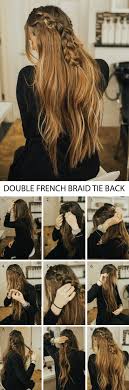 Bohemian braid | hair tutorial. Double French Braid Tie Back Hairstyle Tutorial With Bohyme Dani Marie Blog Double French Braids Hair Tutorial French Hair