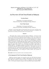 Unit trust terbaik malaysia, petaling jaya. Pdf An Overview Of Unit Trust Funds In Malaysia